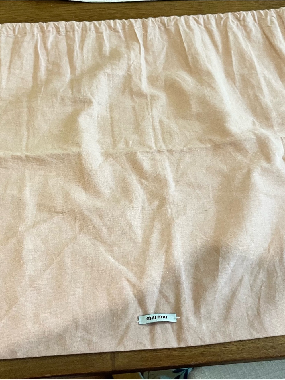 Miu Miu Blush Pink Dust Bag